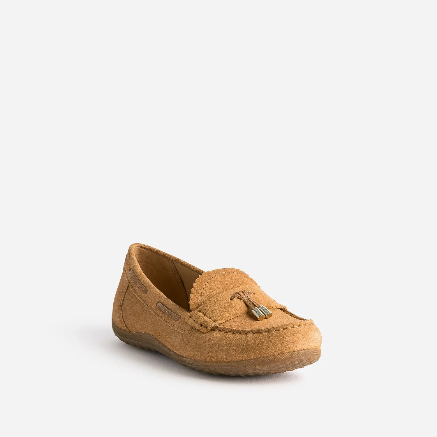 Camel Suede Geox Mocassins - Women's Slippers | ERAM