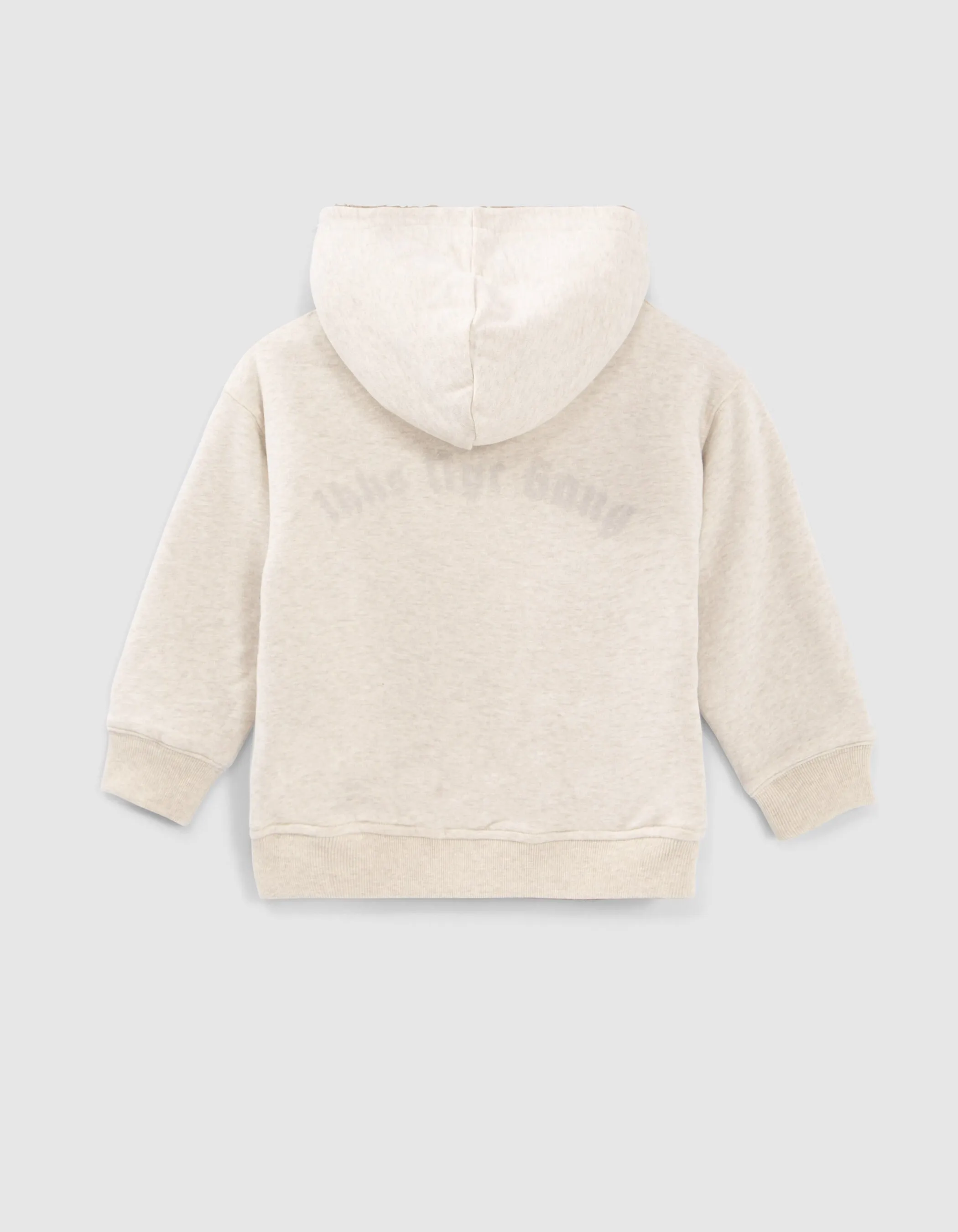 Reversible Ivory Sherpa and Mocha Fleece Boy's Cardigan