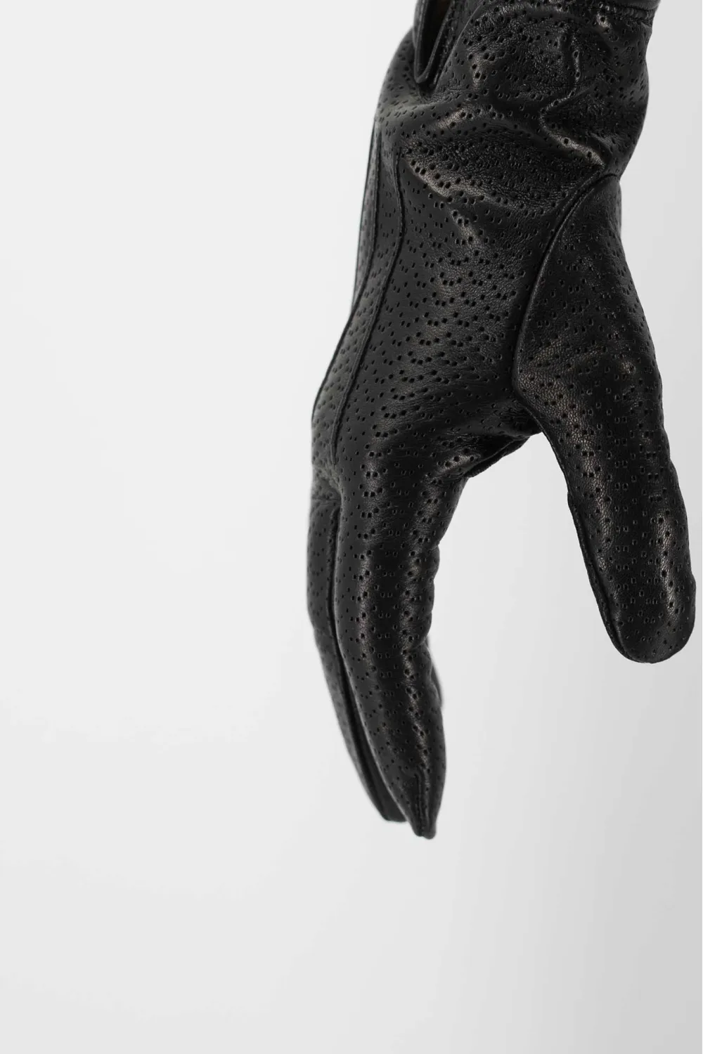 Caridei black lambskin and cashmere gloves | Cesare Nori