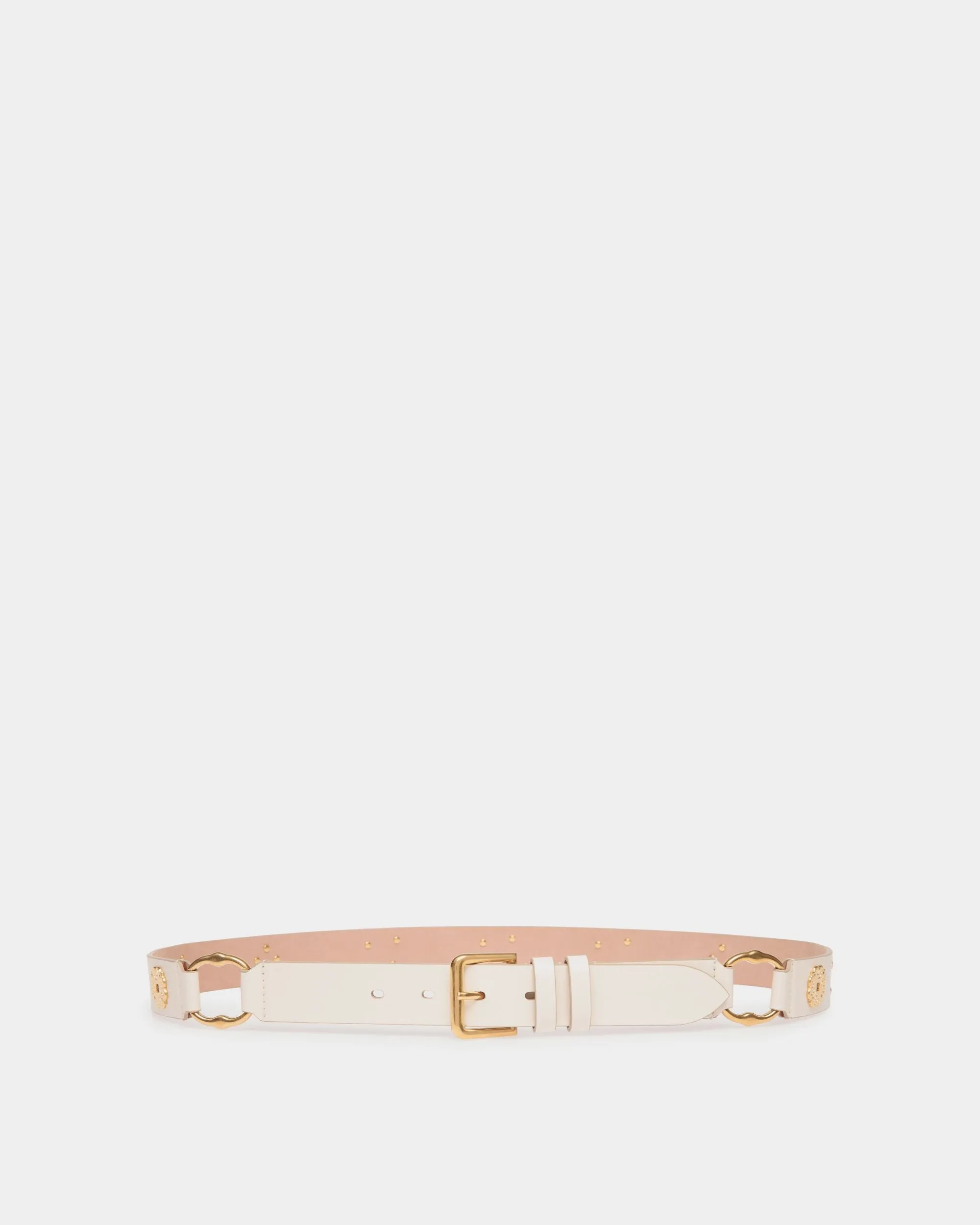 White Leather Arkle Belt 95 cm