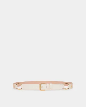 White Leather Arkle Belt 95 cm