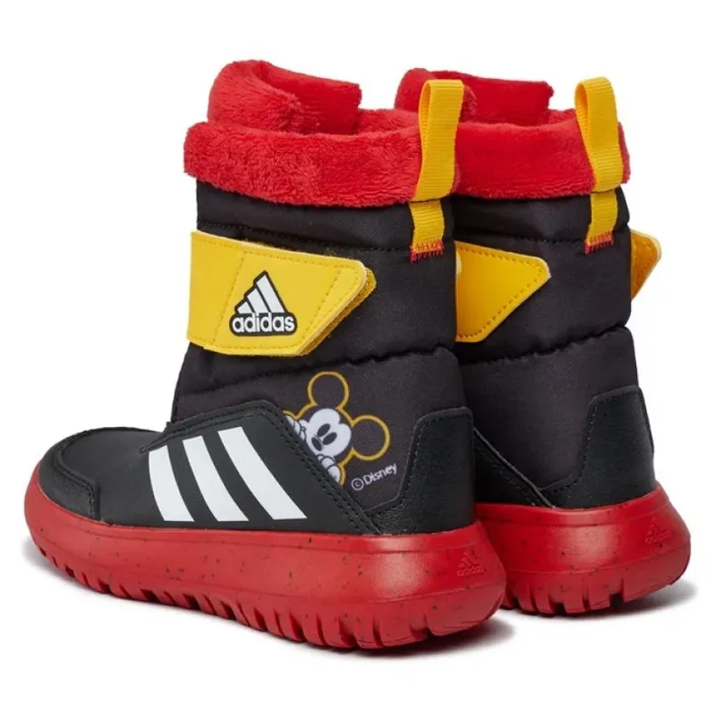 The Black Adidas Winterplay Disney Mickey Jr Shoes