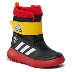 The Black Adidas Winterplay Disney Mickey Jr Shoes