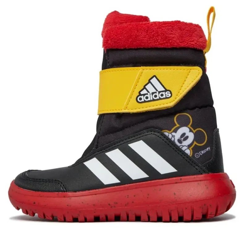 The Black Adidas Winterplay Disney Mickey Jr Shoes