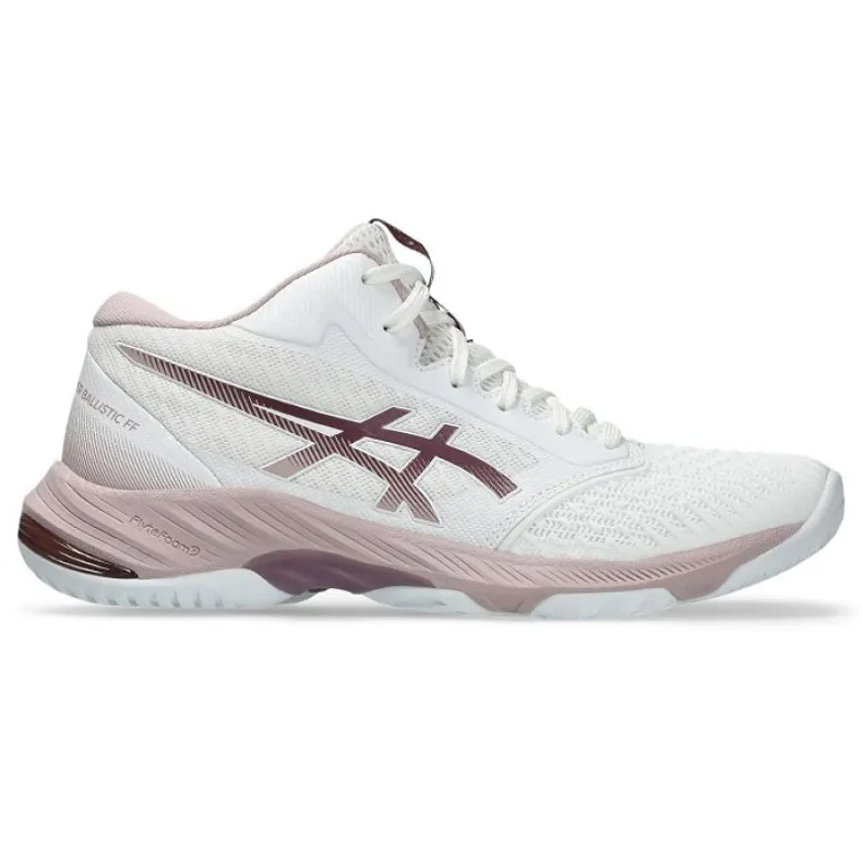 White Asics Netburner Ballistic Ff Mt 3 Shoes