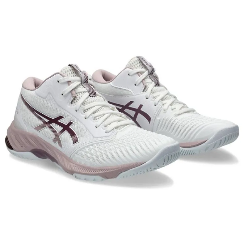 White Asics Netburner Ballistic Ff Mt 3 Shoes