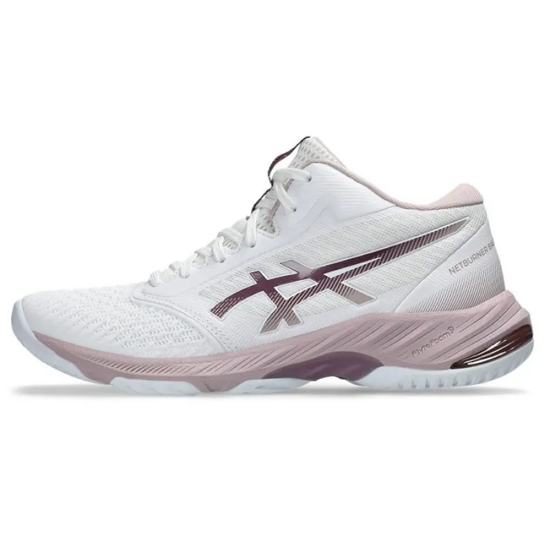 White Asics Netburner Ballistic Ff Mt 3 Shoes