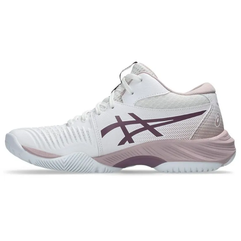 White Asics Netburner Ballistic Ff Mt 3 Shoes