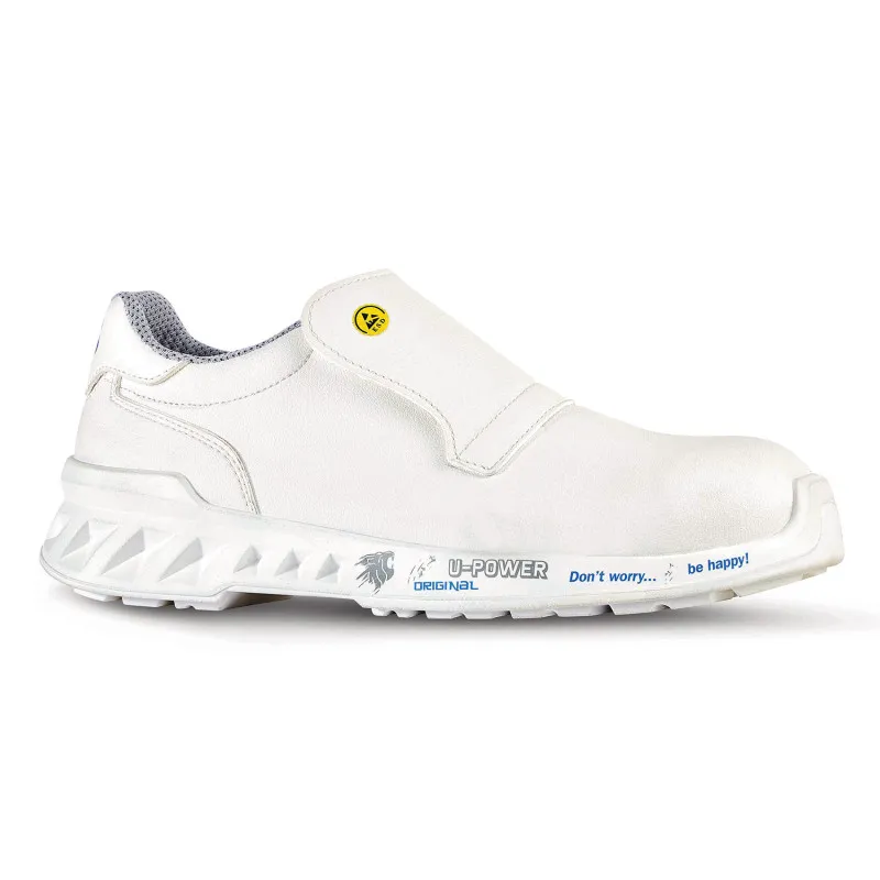 White U-Power kitchen shoes | Ultra-light safety loafers