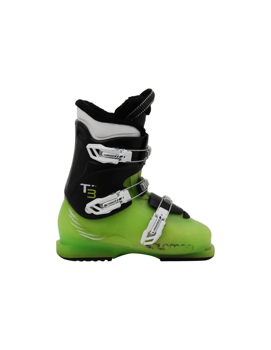 Salomon Team 3 Junior Green Ski Shoes 19 to 25 Mondopoint Size