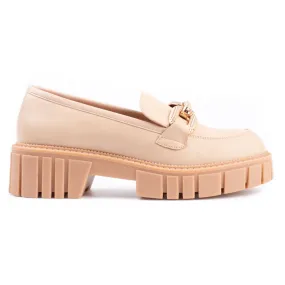 Beige platform shoes for women
