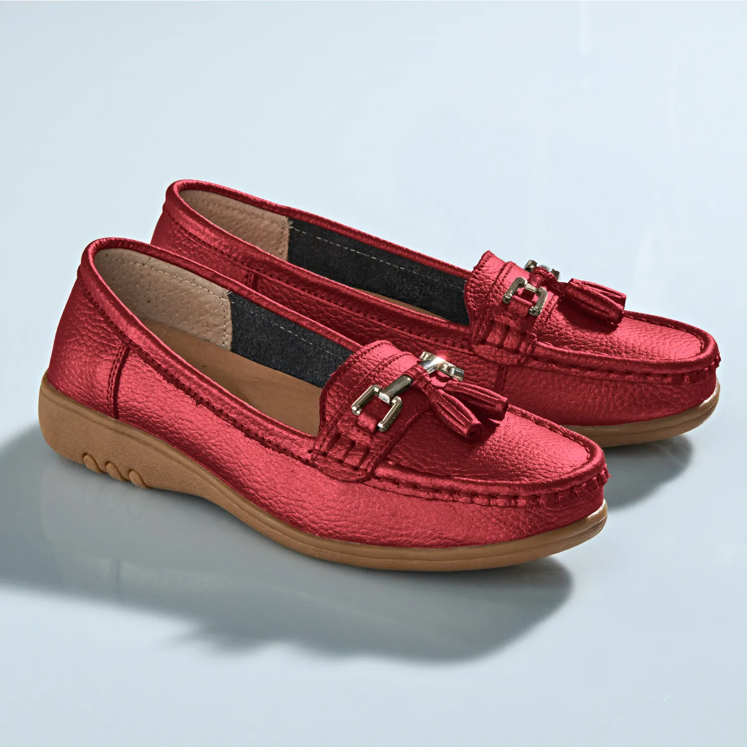 Cherry Red Loafers