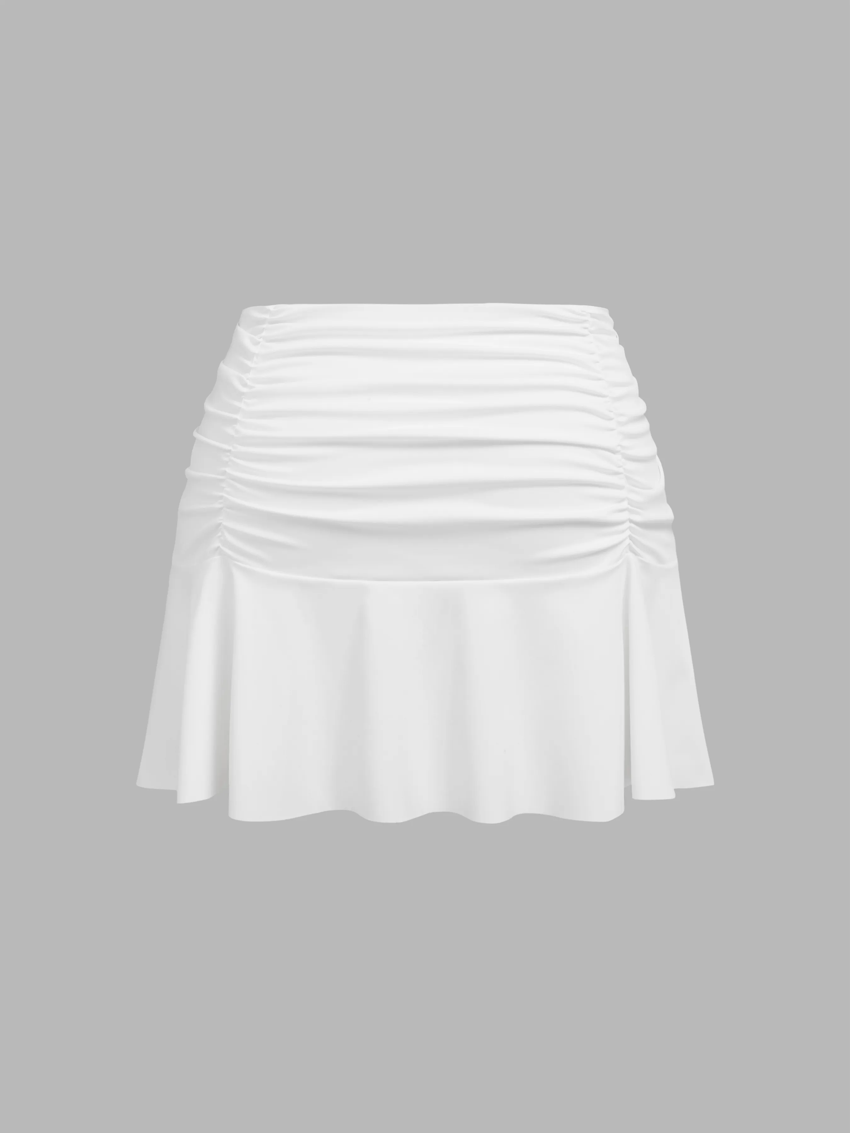 CiderAIRY™ Curve & Plus Pleated High-Waisted Ruched Culotte Skirt