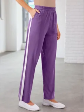 Comfortable elastic waist leisure pants