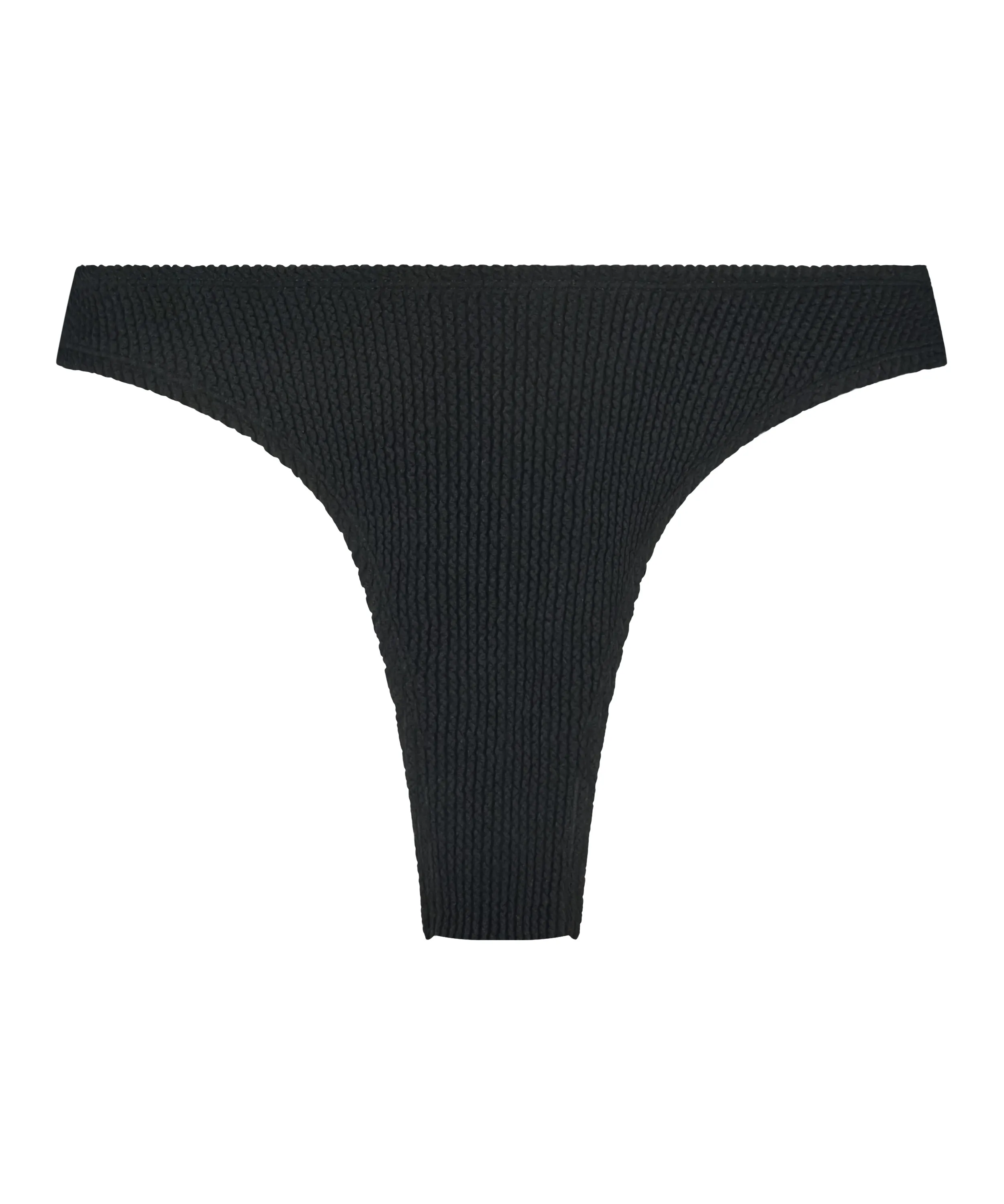 Crinkle Bikini Bottoms - High Cut Swimsuit Bottoms