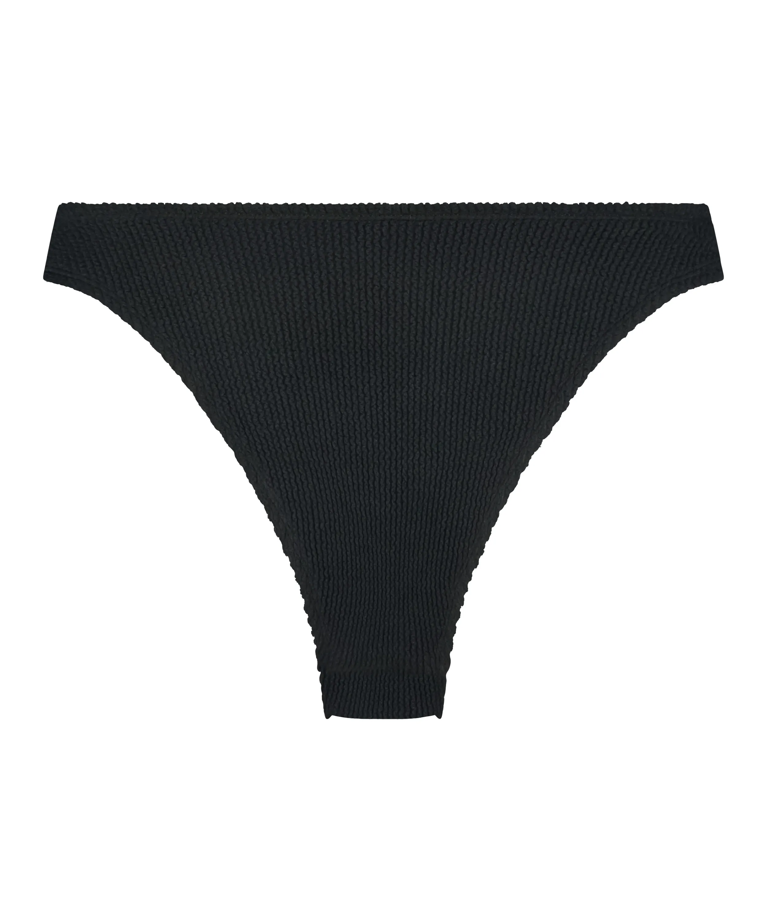 Crinkle Bikini Bottoms - High Cut Swimsuit Bottoms