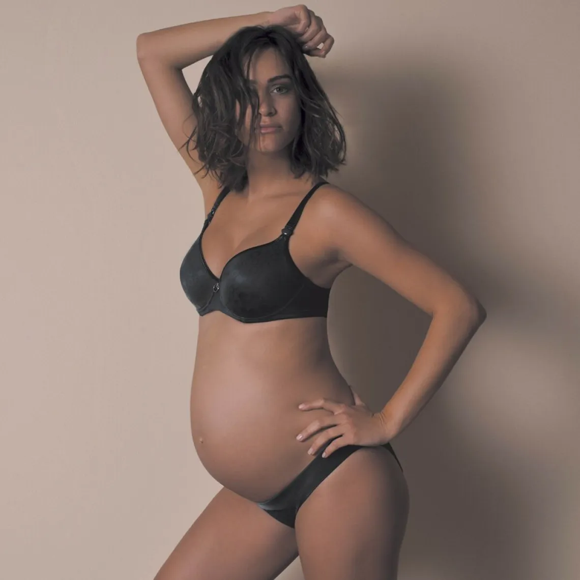 Low Waist Pregnancy Panties in Black | 3 SUISSES Maternity Panties