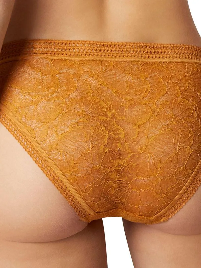 Glamour lace Air de Lou shorts - Yellow