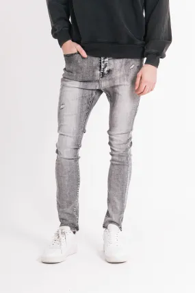 Dark Grey Washed Jeans