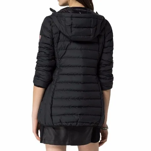 Long Black Tommy Hilfiger Women's Cala Puffer Jacket