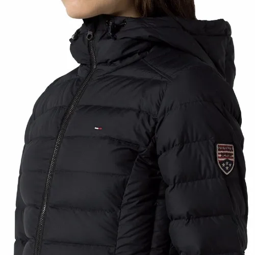 Long Black Tommy Hilfiger Women's Cala Puffer Jacket