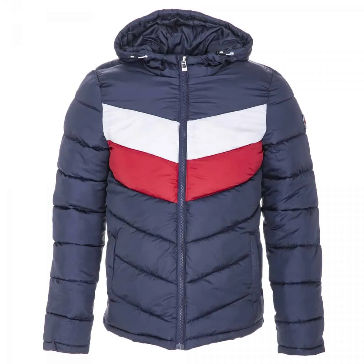 Tricolor Hooded Jacket for Men