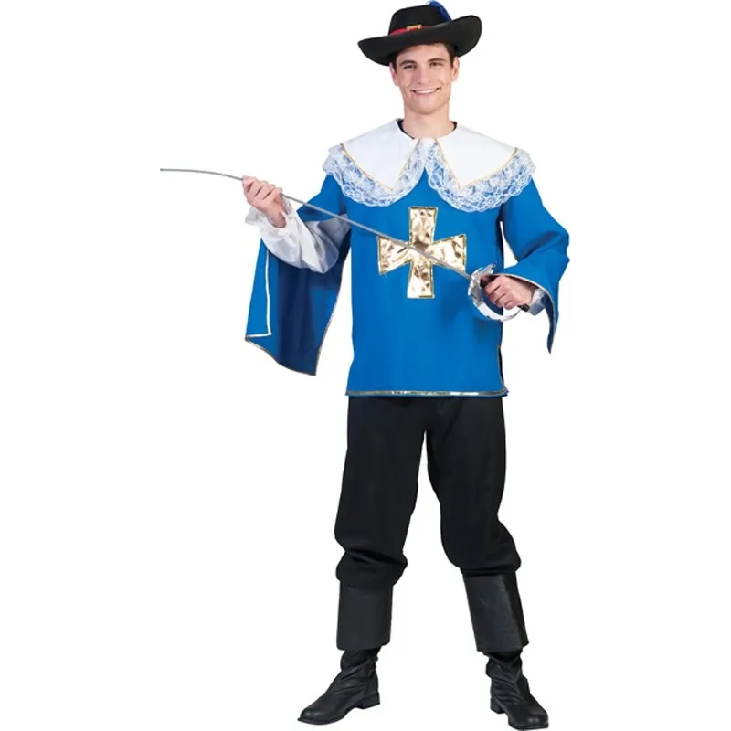 Blue Musketeer Adult Costume - Magic of Disguise