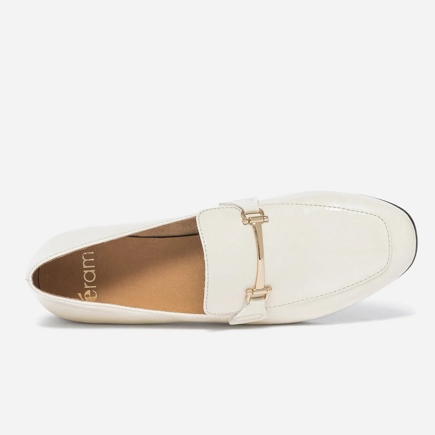 Ecru Patent Moccasin - Women's Loafers/Slippers | ERAM