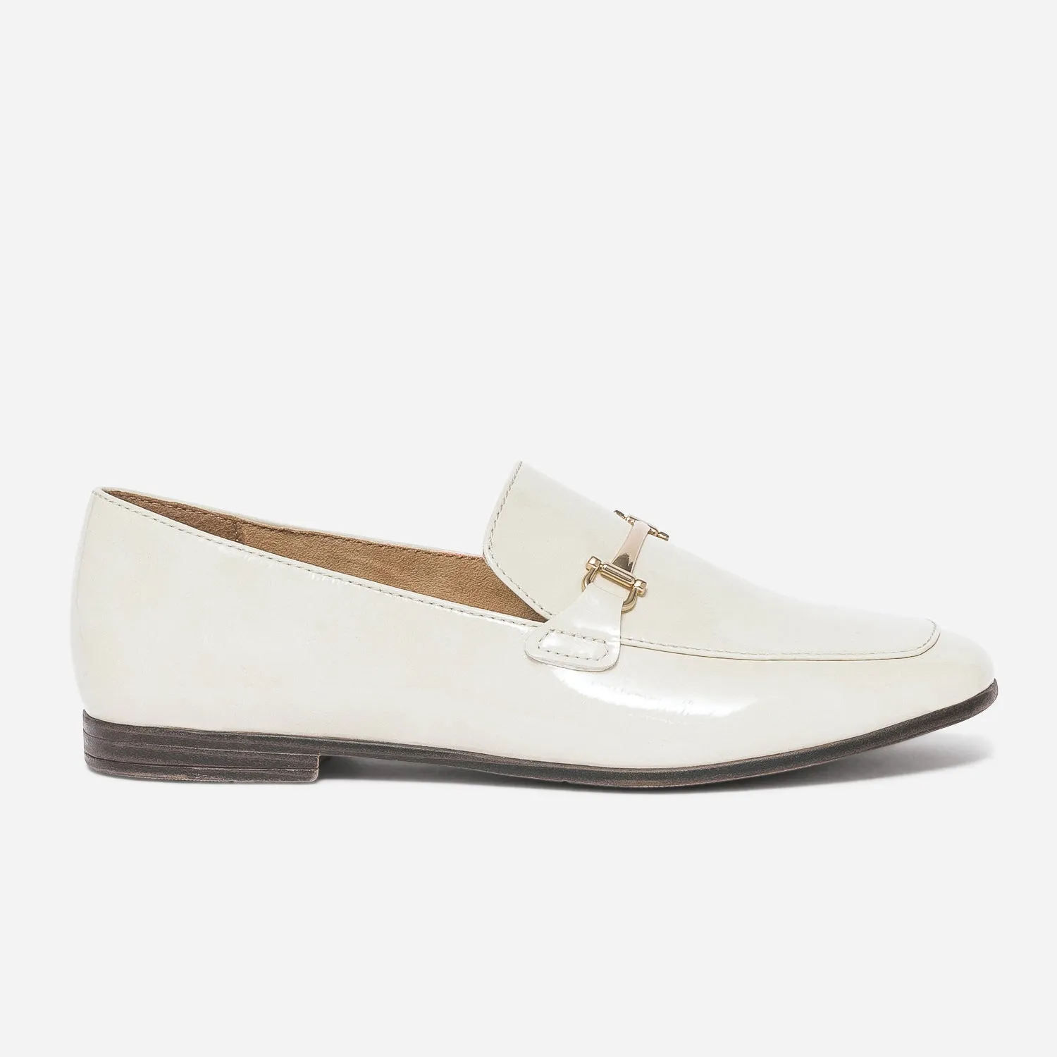 Ecru Patent Moccasin - Women's Loafers/Slippers | ERAM