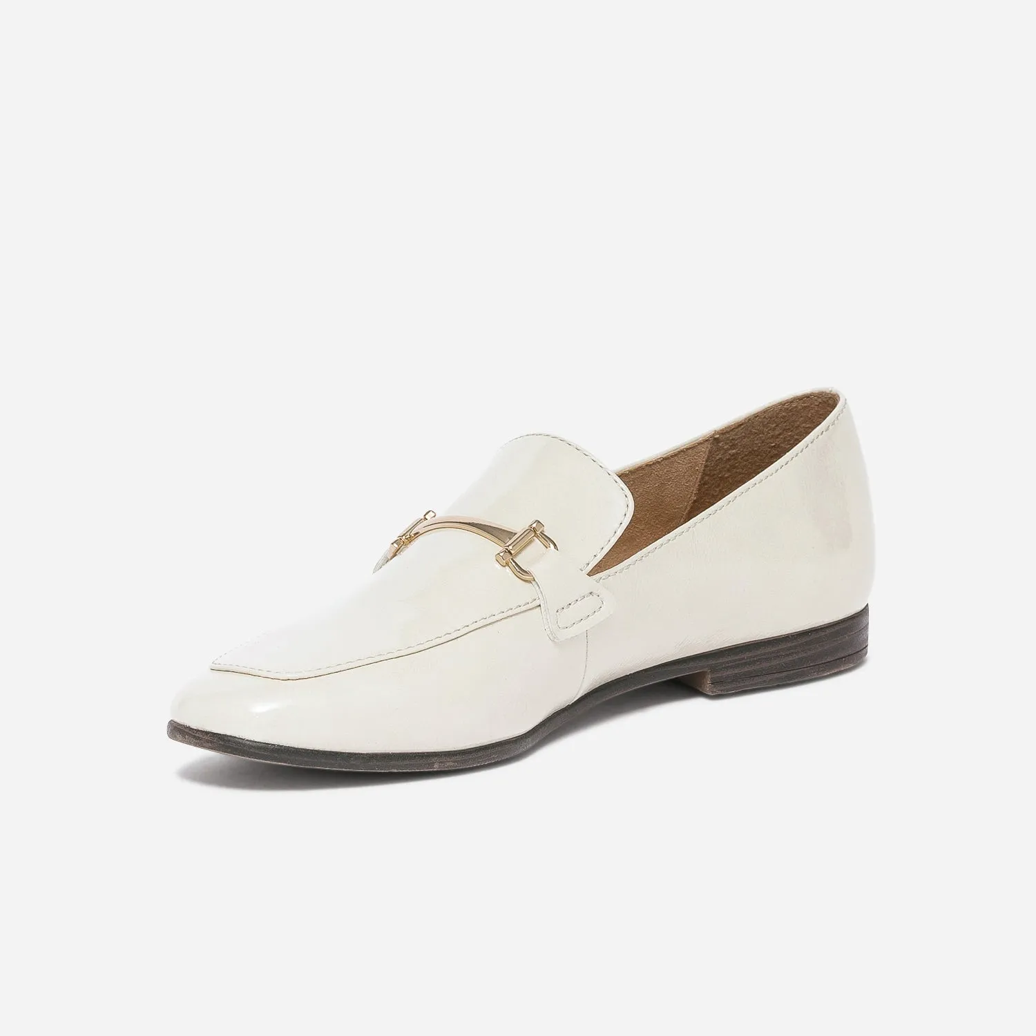 Ecru Patent Moccasin - Women's Loafers/Slippers | ERAM