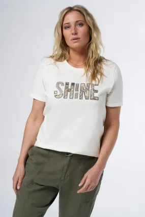 Women's T-shirt with 'Shine' Inscription | MS Mode