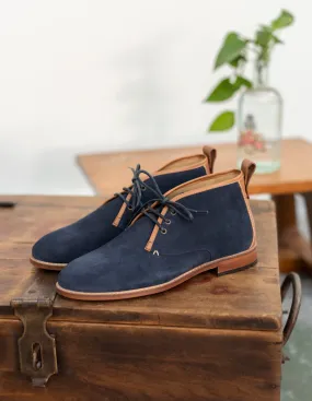 Fernand Ankle Boots - Navy Suede