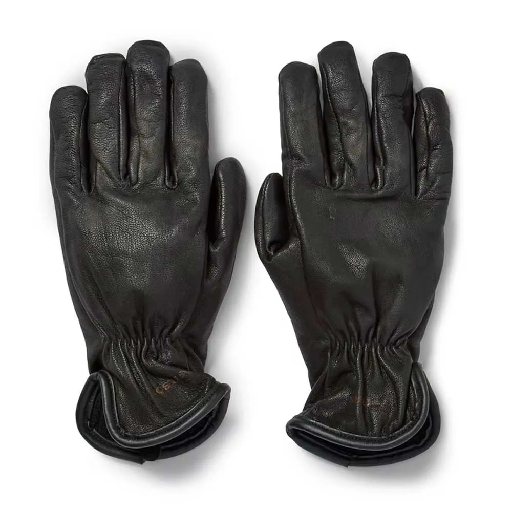 Filson Original Lined Goatskin Black Gloves