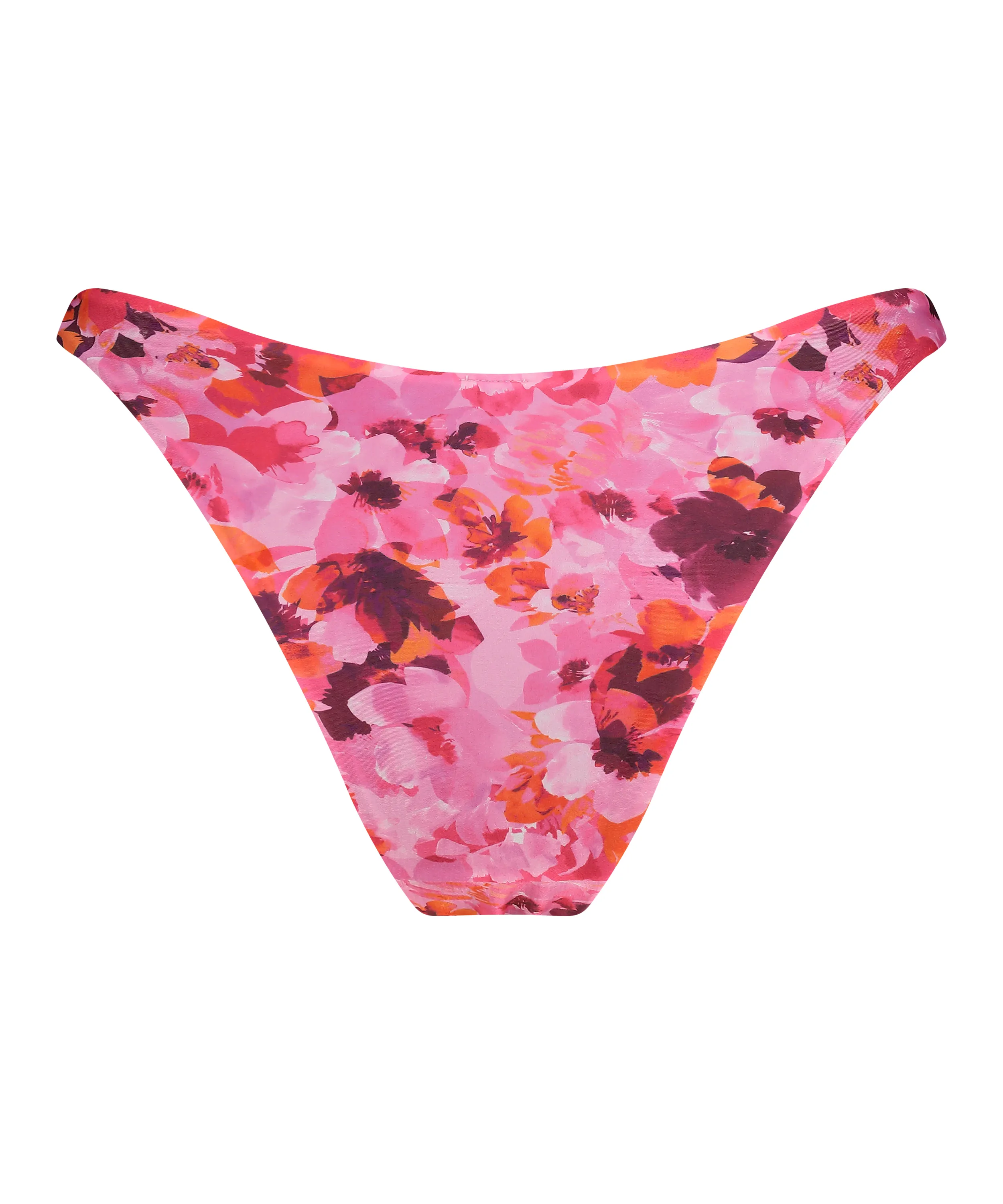 Floral Bikini Bottoms with Cut-out Design