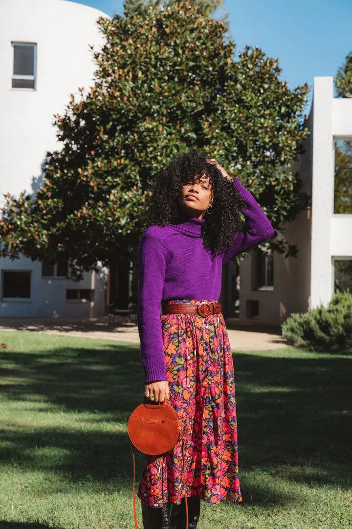 Floral Print Nymphéa Skirt