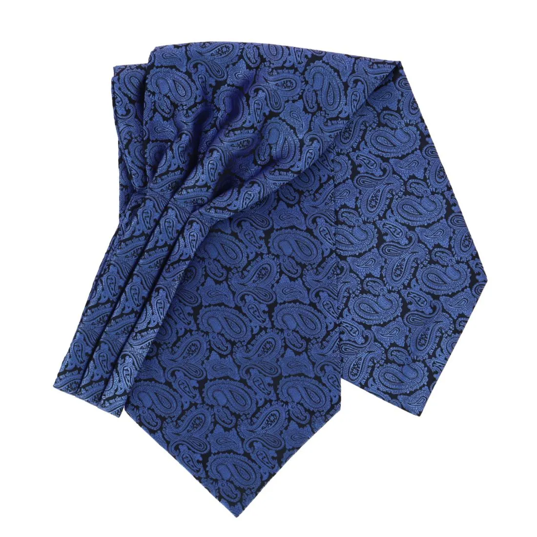 Persian Blue Ascot Scarf by Léonard