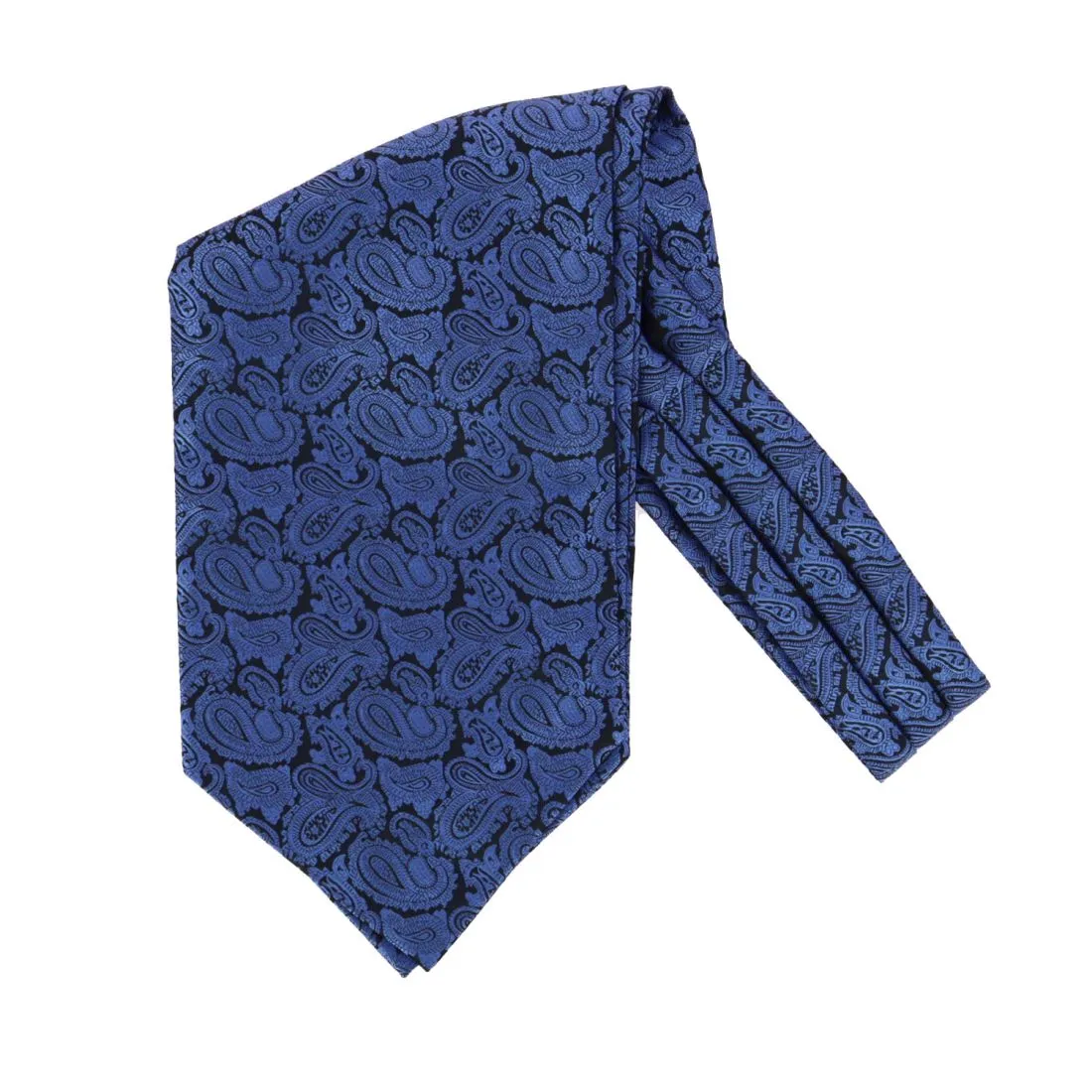 Persian Blue Ascot Scarf by Léonard