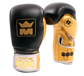 Montana Victory Black/Gold Boxing Gloves.