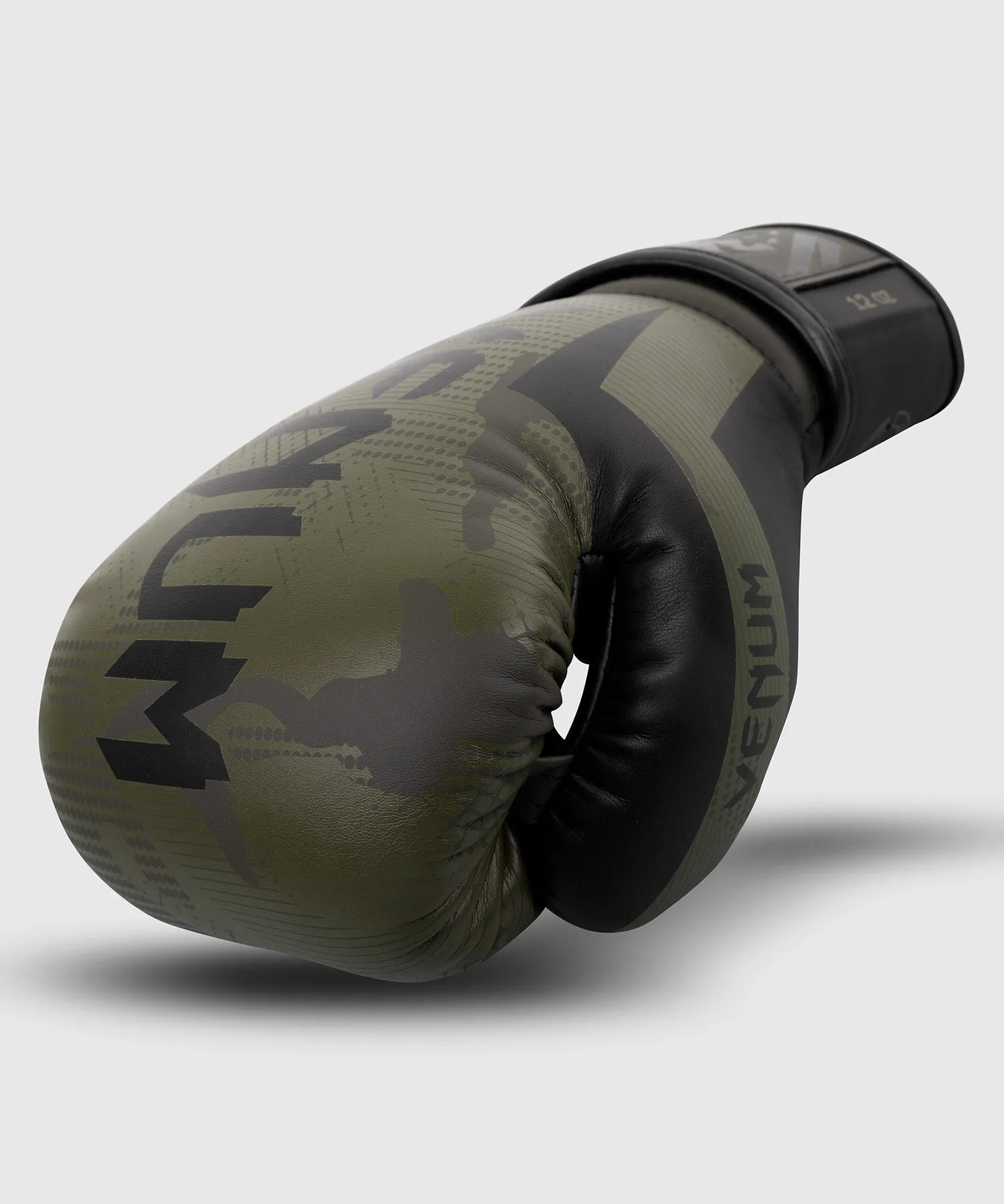 Venum Elite Camouflage Khaki Boxing Gloves