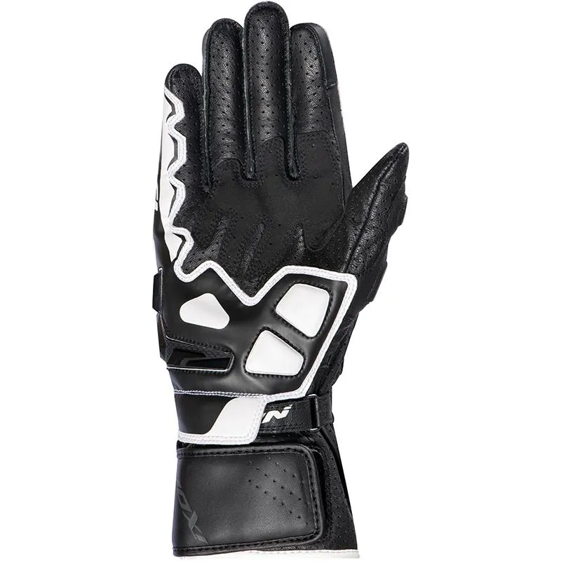 IXON GP5 AIR Gloves Black/White - MAXXESS.FR, Racing Motorcycle Gloves