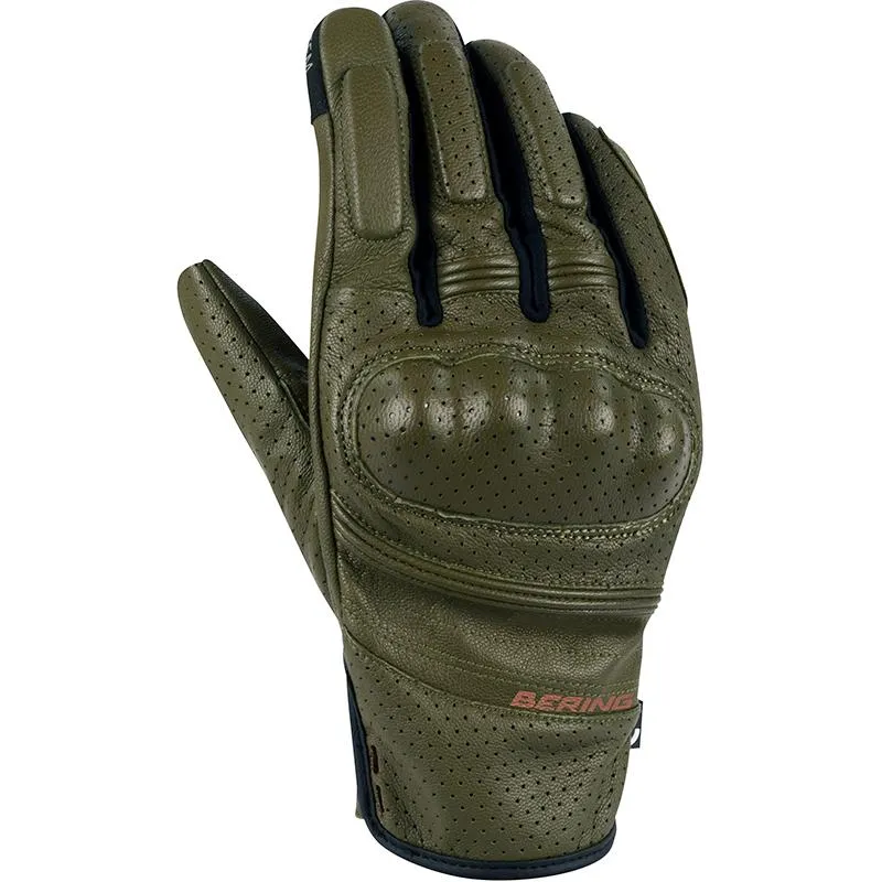 Kaki BERING SCORE Gloves - MAXXESS.FR, Summer Motorcycle Gloves