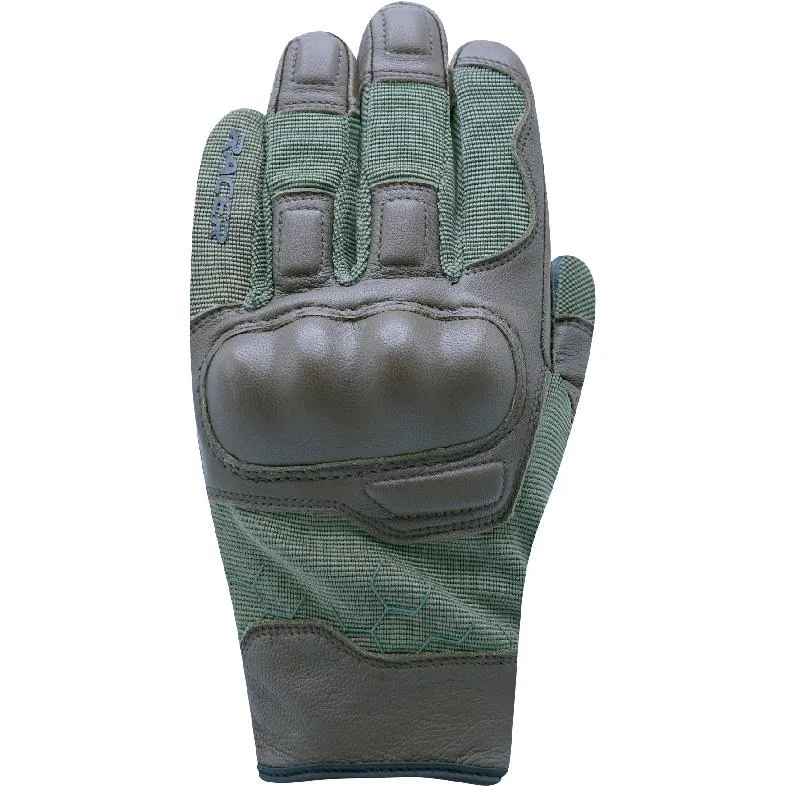 SHOOTER RACER Khaki/Brown Motorcycle Gloves - MAXXESS.FR, Summer Motorcycle Gloves