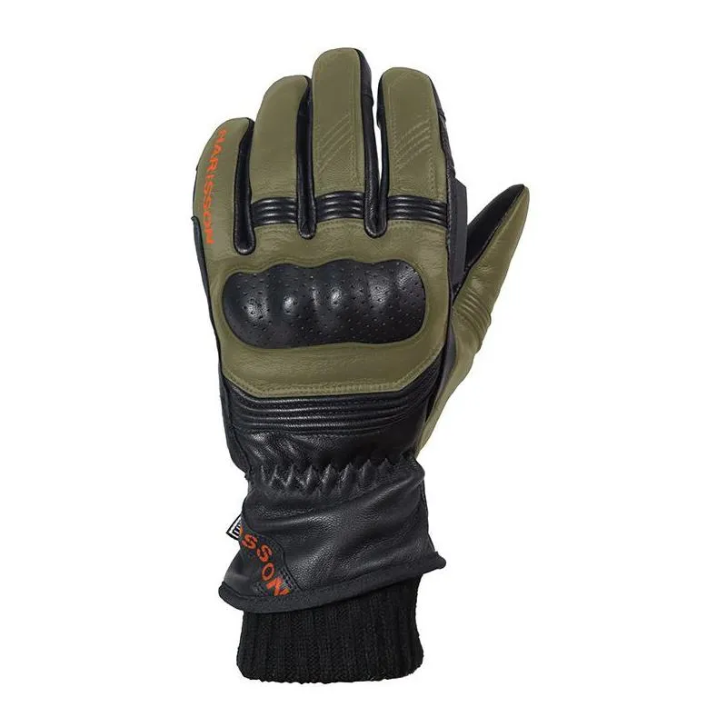 HARISSON WEDGE TOUR Gloves Black/Kaki - MAXXESS.FR, Mid-Season Motorcycle Gloves