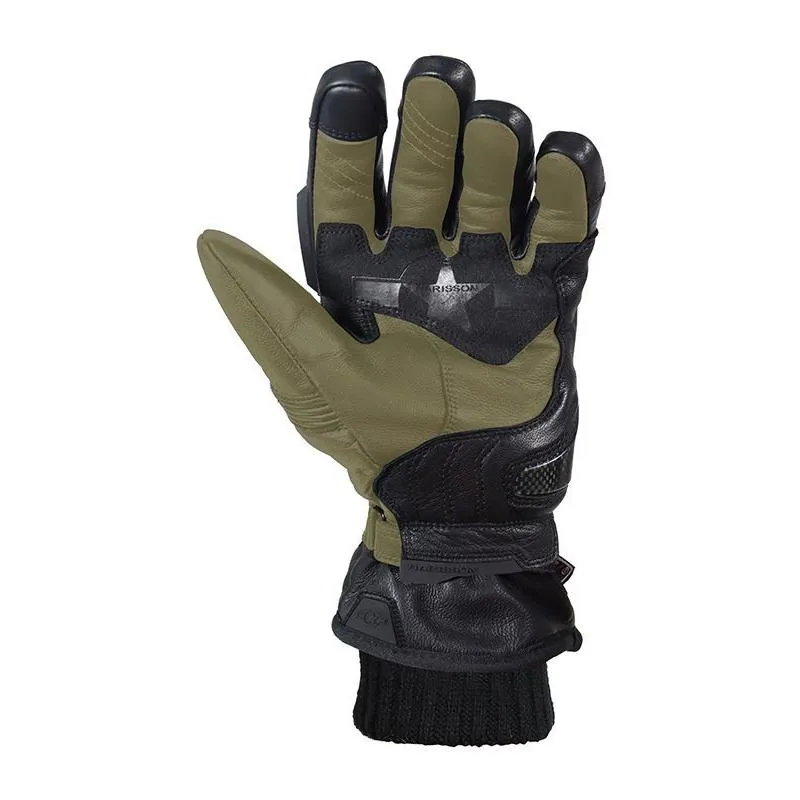 HARISSON WEDGE TOUR Gloves Black/Kaki - MAXXESS.FR, Mid-Season Motorcycle Gloves