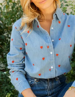 Heart Jean Blouse