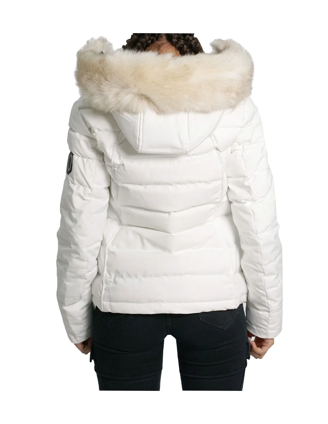 Heated White Comme Des Loups Ref 51281 Puffer Jacket