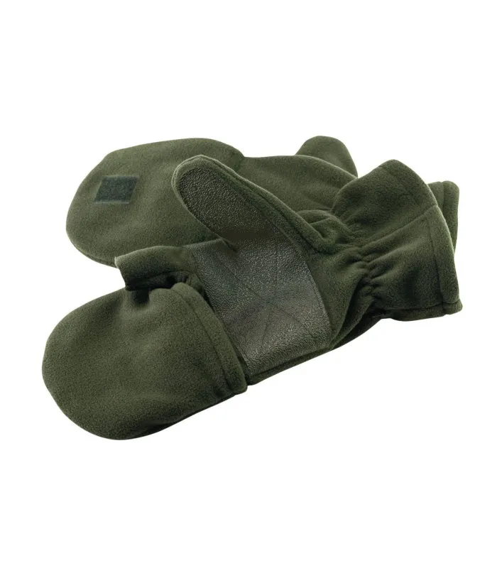 Hunting Gloves Mittens Polar Palm Reinforcements Khaki