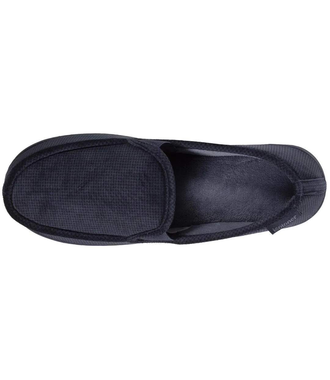 Isotoner Men's Velour Ultra Soft Moccasin Slippers.