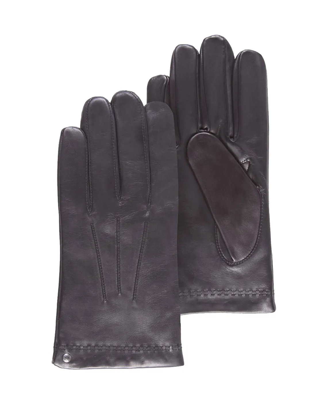 Isotoner Leather Men's Gloves Black Ref_48016