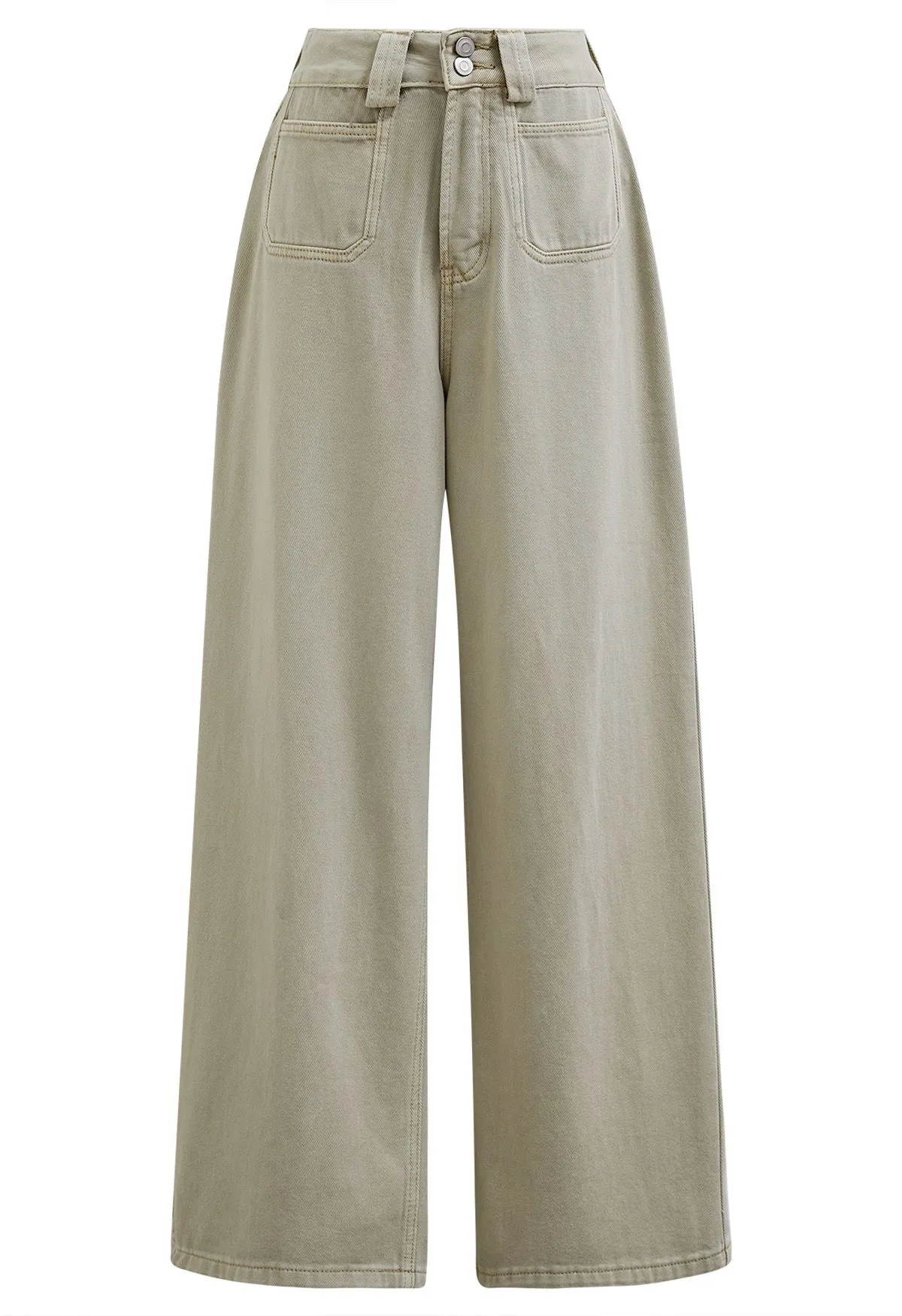 Vintage Sage Charm Straight Jeans